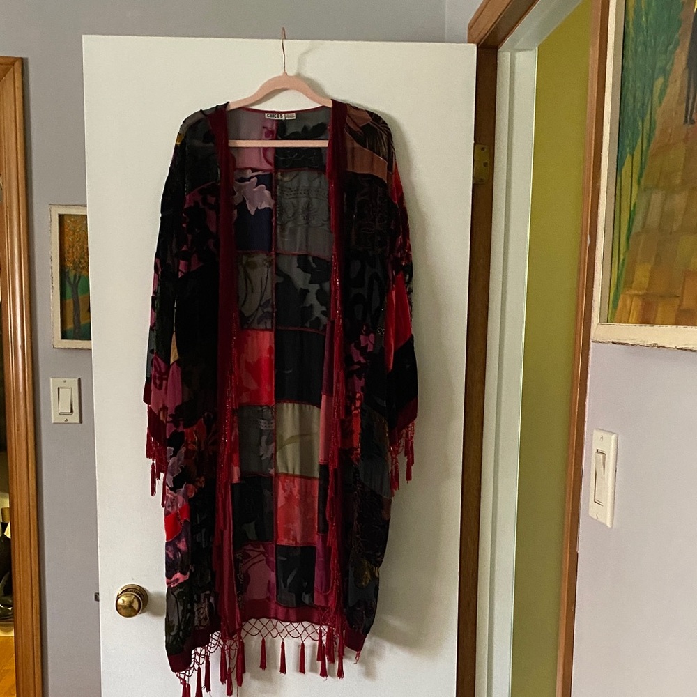 Chico's Vibrant Red and Black jacket